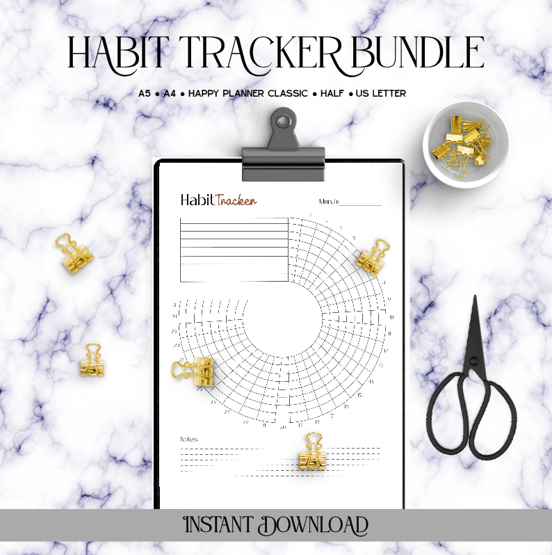 Habit Tracker Bundle - Digital Download