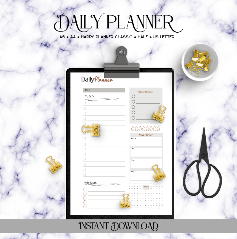 Daily Planner - Digital Download