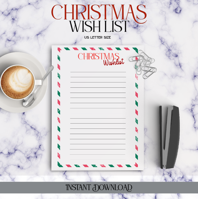 Christmas Wishlist - Digital Download