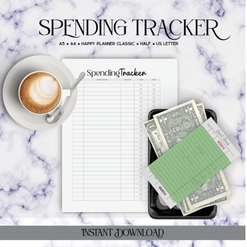 Spending Tracker - Digital Download