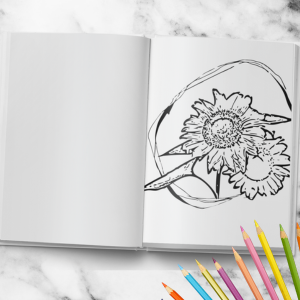 Fabulous Flowers: Coloring Book for Adults