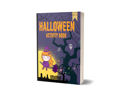 Halloween Activity Book for Kids Ages 4-8