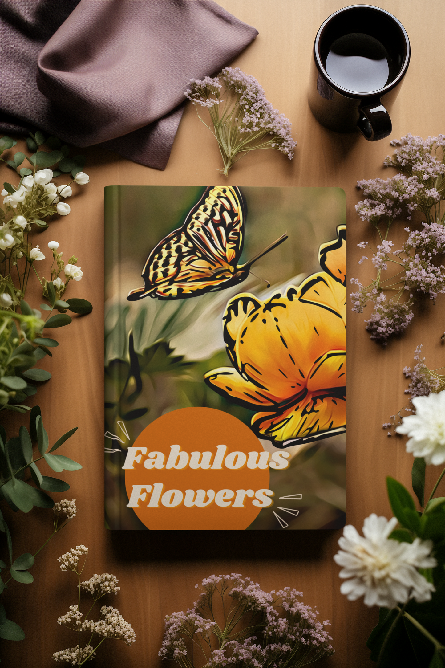 Fabulous Flowers: Coloring Book for Adults