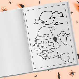 Halloween Coloring Book for Kids Ages 4-8