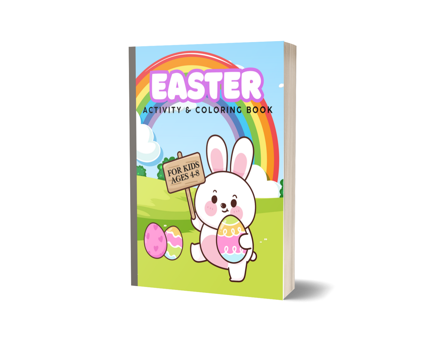 Easter Activity and Coloring Book for Kids Ages 4-8