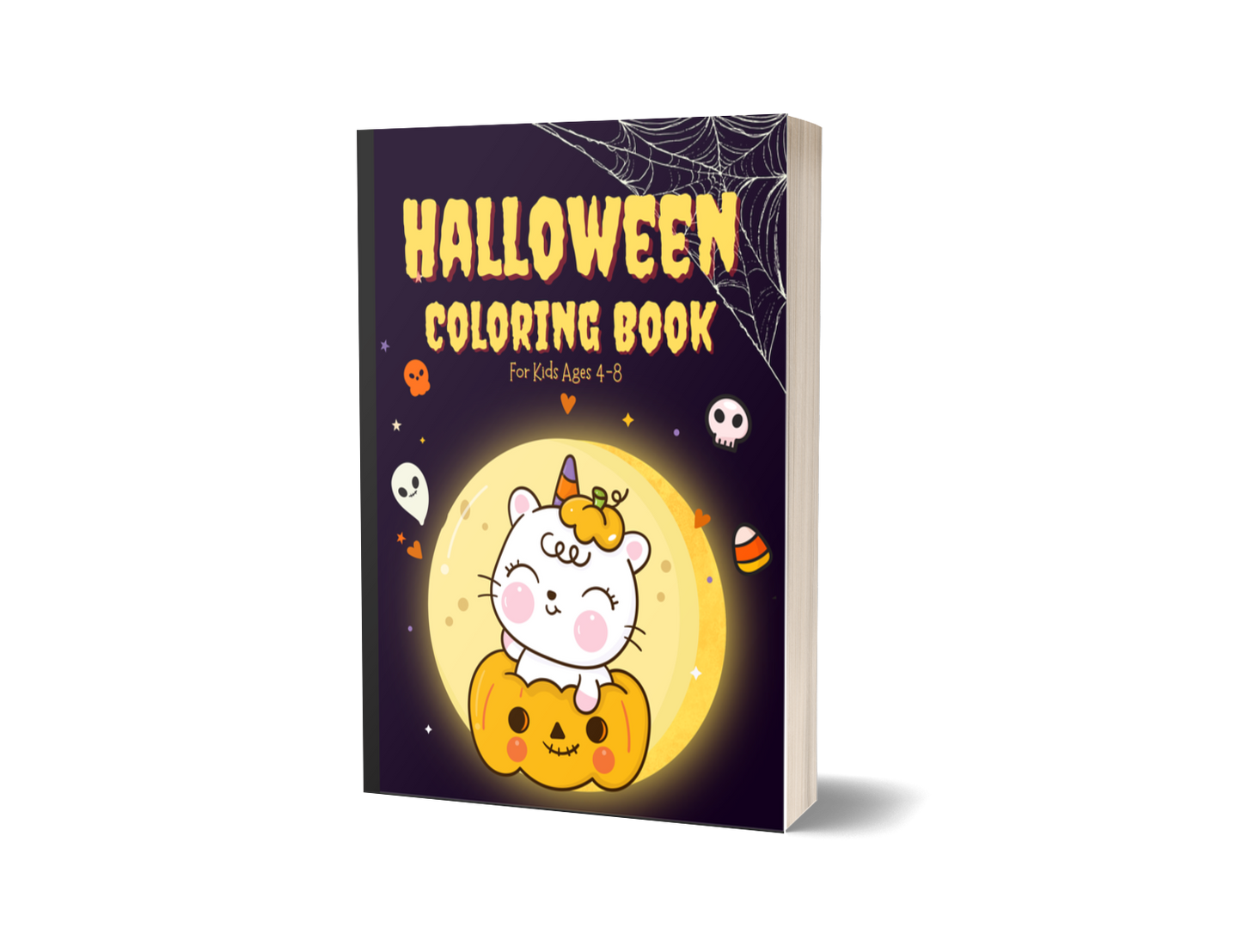 Halloween Coloring Book for Kids Ages 4-8