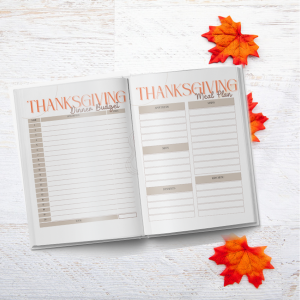 Thanksgiving Planner: Your Ultimate Guide to a Stress-Free Holiday