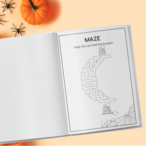 Halloween Activity Book for Kids Ages 4-8