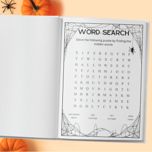 Halloween Activity Book for Kids Ages 4-8