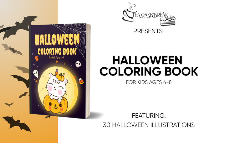 Halloween Coloring Book for Kids Ages 4-8