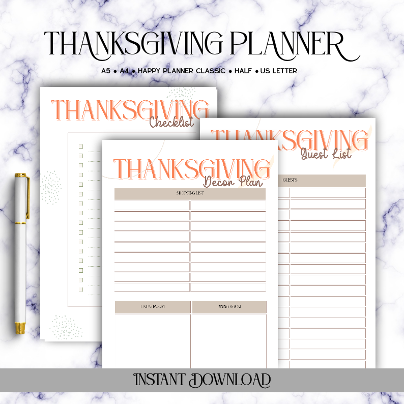 Thanksgiving Planner