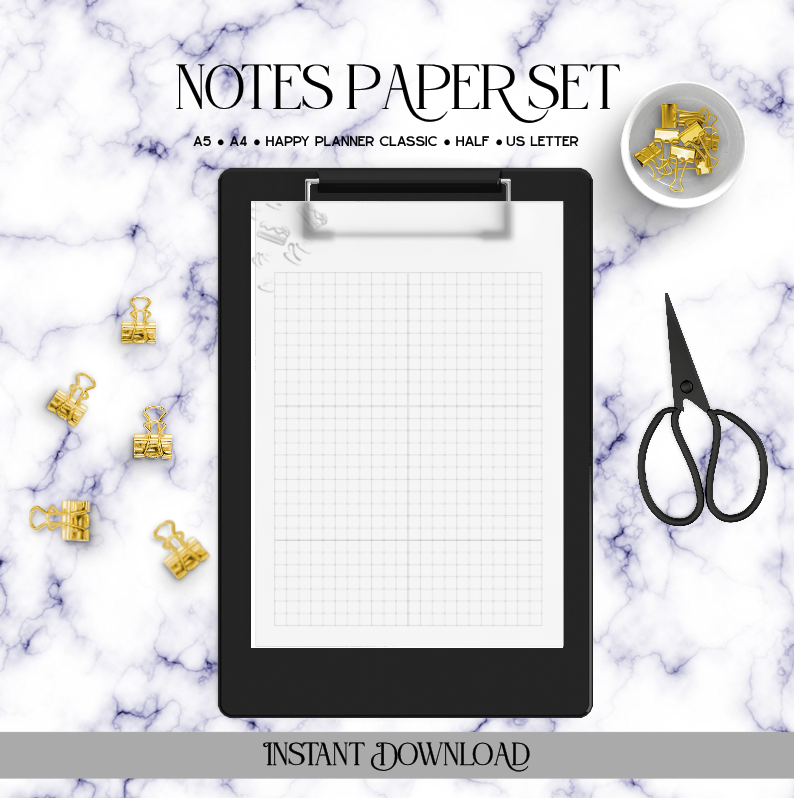 Basic Notes Paper Set