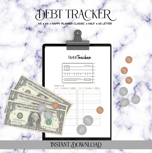 Debt Tracker - Digital Download