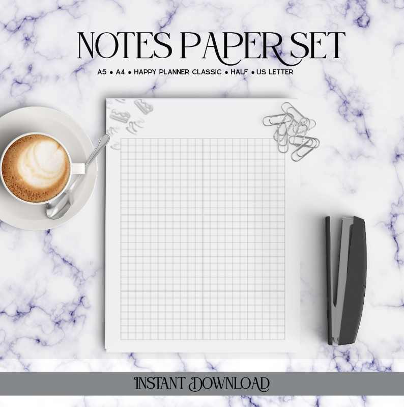 Basic Notes Paper Set