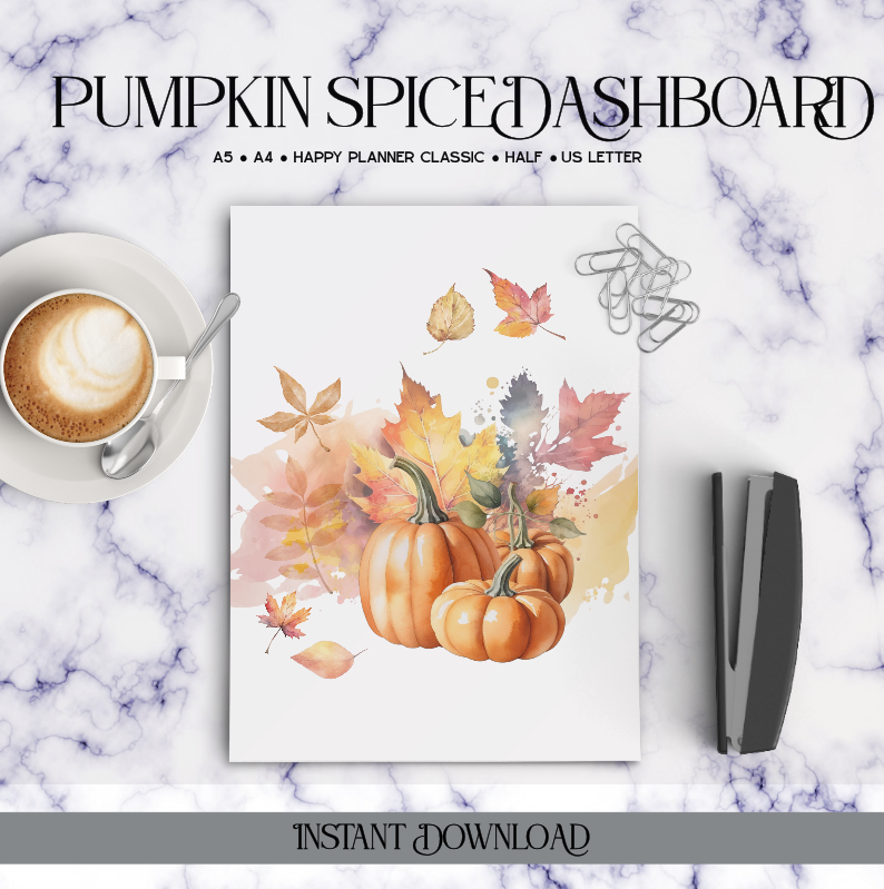 Pumpkin Spice Planner Dashboard