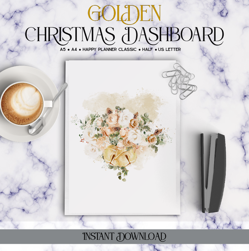 Golden Christmas Dashboard