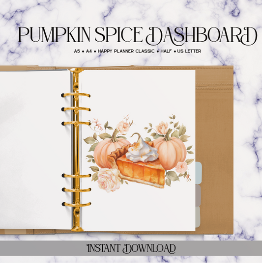 Pumpkin Spice Planner Dashboard