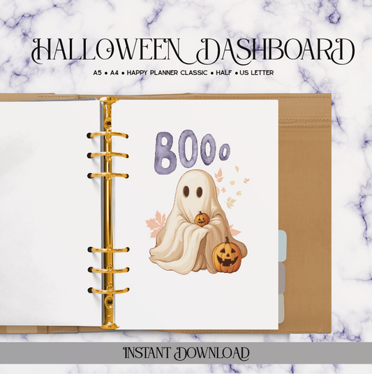 Halloween Planner Dashboard - Digital Download