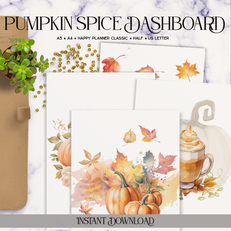 Pumpkin Spice Planner Dashboard