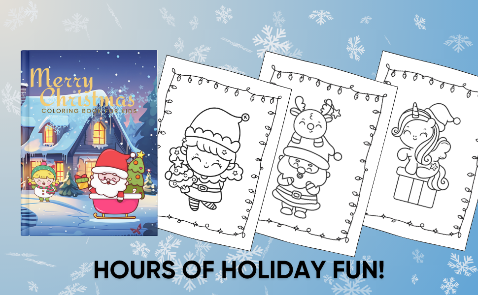 Merry Christmas Coloring Book for Kids