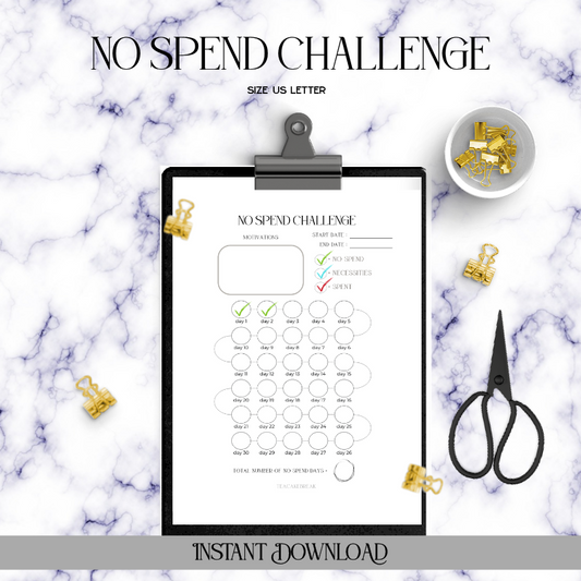 No Spend Challenge - Digital Download