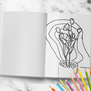 Fabulous Flowers: Coloring Book for Adults
