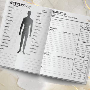 Workout Log Book: Exercise Notebook, Body Building Journal, and Fitness Diary