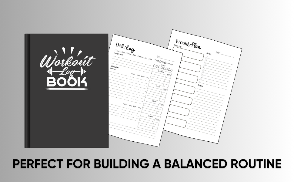 Workout Log Book: Exercise Notebook, Body Building Journal, and Fitness Diary