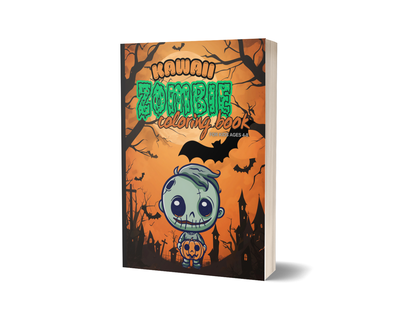 Kawaii Zombie Coloring Book
